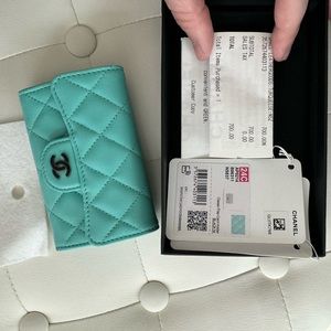 Chanel Turquoise wallet